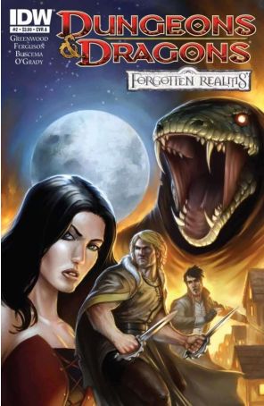 Dungeons And Dragons: Forgotten Realms 2A published by IDW with cover art by Tyler Walpole