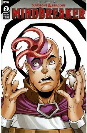 Dungeons And Dragons: Mindbreaker 3A published by IDW with cover art by Max Dunbar