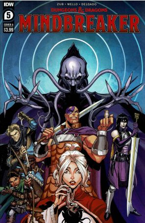 Dungeons And Dragons: Mindbreaker 5A published by IDW with cover art by Max Dunbar