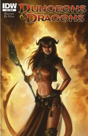 Dungeons And Dragons 15 published by IDW with cover art by Tyler Walpole