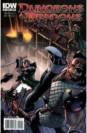 Dungeons And Dragons 5B published by IDW with cover art by Billy Dallas Patton