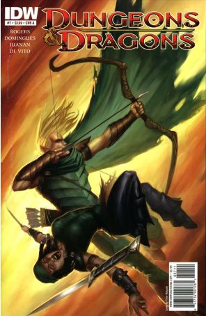 Dungeons And Dragons 7A published by IDW with cover art by Tyler Walpole