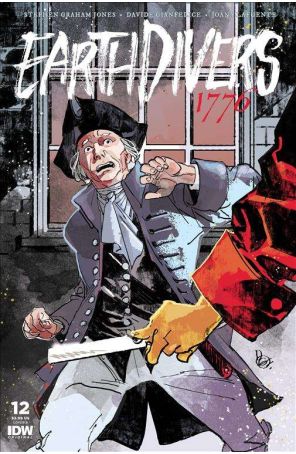 Earthdivers 12B published by IDW with cover art by Davide Gianfelice