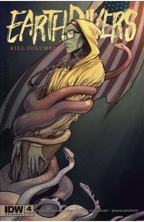 Earthdivers 4D published by IDW with cover art by Tiffany Turrill
