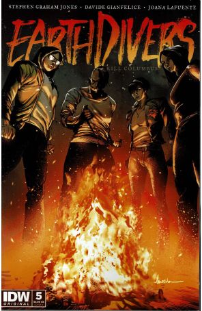 Earthdivers 5A published by IDW with cover art by Rafael Albuquerque