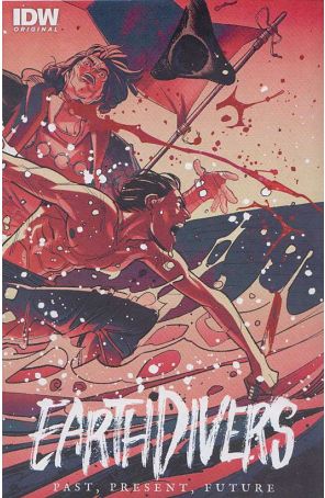 Earthdivers Ashcan 0 published by IDW with cover art by Davide Gianfelice