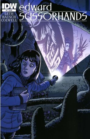 Edward Scissorhands 4 published by IDW with cover art by Joe Quinones