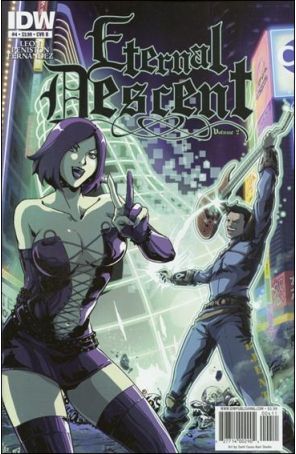 Eternal Descent (Vol. 2) 4B published by IDW with cover art by Santi Casas