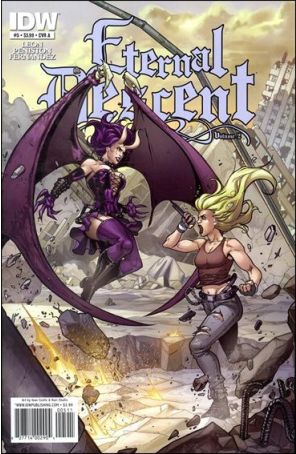 Eternal Descent (Vol. 2) 5A published by IDW with cover art by Santi Casas