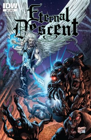 Eternal Descent (Vol. 2) 6B published by IDW with cover art by Gabriel Guzman