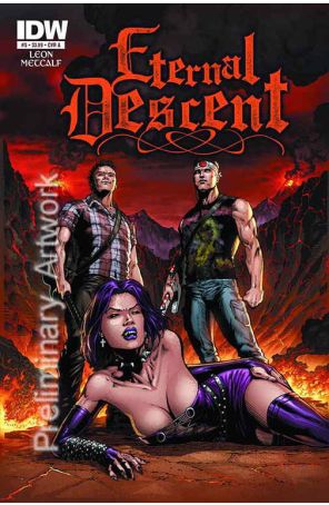 Eternal Descent 5 published by IDW with cover art by Jason Metcalf