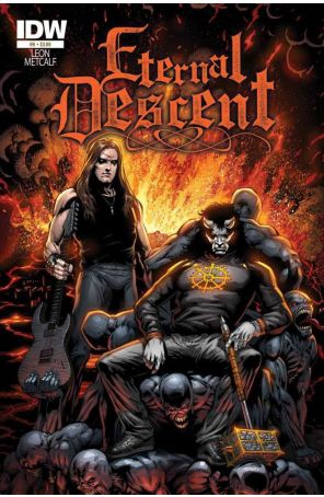 Eternal Descent 6 published by IDW with cover art by Jason Metcalf