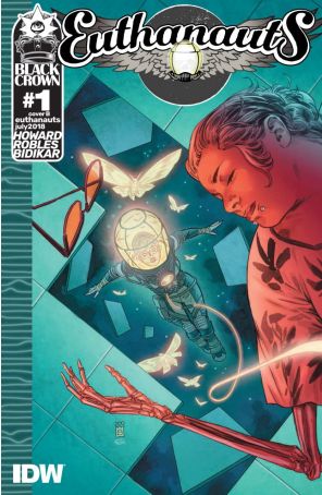Euthanauts 1B published by IDW with cover art by Lindsey Way