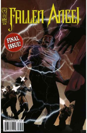 Fallen Angel (IDW) 33 published by IDW with cover art by J. K. Woodward