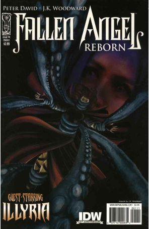 Fallen Angel Reborn 1B published by IDW with cover art by J.K. Woodward