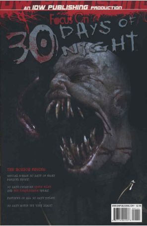 Focus On 30 Days of Night 1 published by IDW with cover art by Steve Boyle