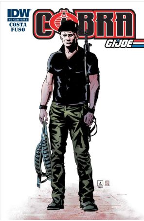 G.I. Joe Cobra: Cobra Civil War 13A published by IDW with cover art by Antonio Fuso