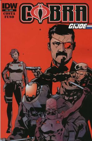 G.I. Joe Cobra: Cobra Civil War 18 published by IDW with cover art by Antonio Fuso