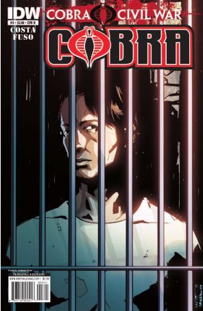 G.I. Joe Cobra: Cobra Civil War 3B published by IDW with cover art by Antonio Fuso
