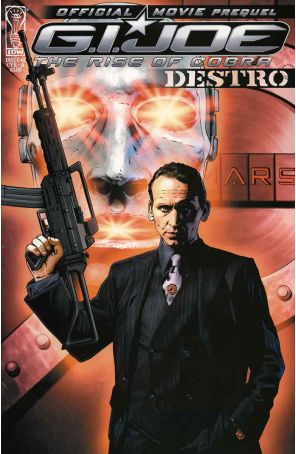 G.I. Joe Movie Prequel-Destro 2A published by IDW with cover art by Joe Corroney