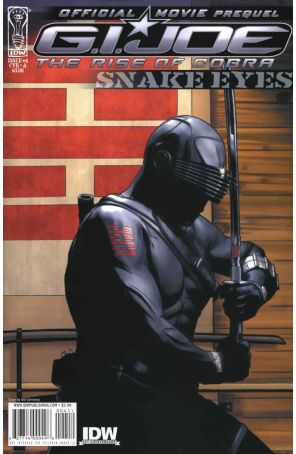 G.I. Joe Movie Prequel-Snake Eyes 4A published by IDW with cover art by Joe Corroney