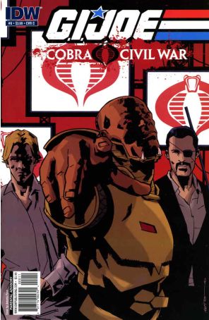 G.I. Joe: Cobra Civil War 0C published by IDW with cover art by Tom Feister