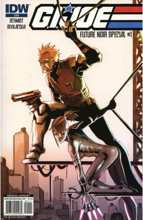G.I. Joe: Future Noir 1 published by IDW with cover art by Giacomo Bevilcqua