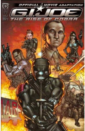 G.I. Joe: Rise of Cobra Movie Adaptation 1A published by IDW with cover art by Casey Maloney