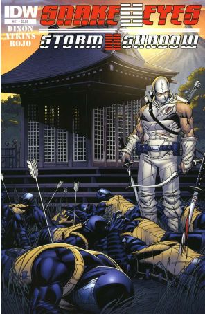 G.I. Joe: Snake Eyes (Vol. 2) 21 published by IDW with cover art by Robert Q. Atkins