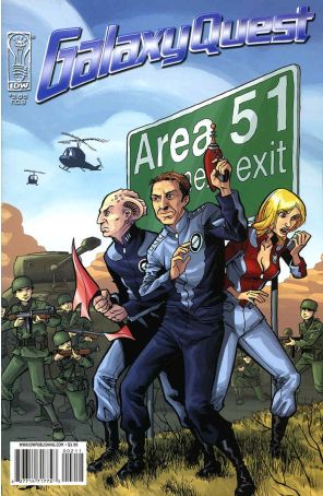 Galaxy Quest: Global Warning 2 published by IDW with cover art by Ilias Kyriazis