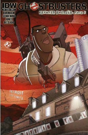 Ghostbusters (2nd Series) 9A published by IDW with cover art by Dan Schoening