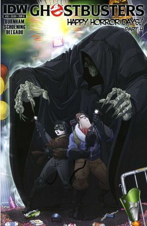 Ghostbusters (3rd Series) 12A published by IDW with cover art by Dan Schoening