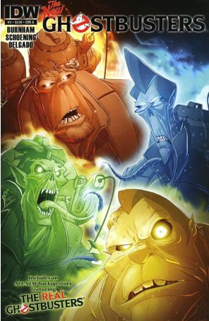 Ghostbusters (3rd Series) 4A published by IDW with cover art by Dan Schoening