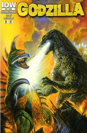 Godzilla (4th Series) 10 published by IDW with cover art by Bob Eggleton
