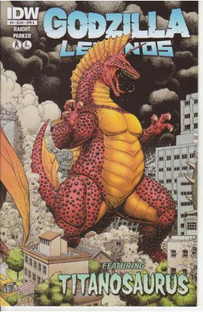 Godzilla Legends 3A published by IDW with cover art by Arthur Adams