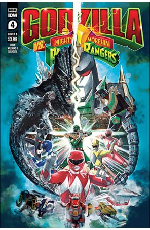 Godzilla Vs. The Mighty Morphin Power Rangers 4B published by IDW