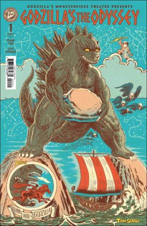 Godzilla's Monsterpiece Theatre Presents: The Odyssey 1A published by IDW with cover art by Tom Scioli