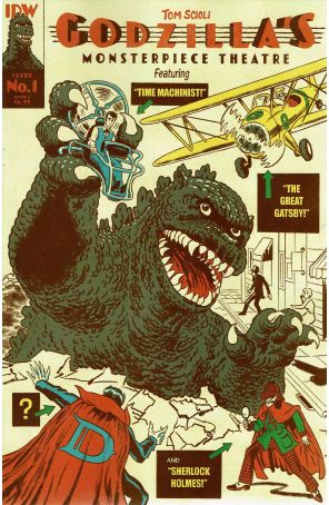 Godzilla's Monsterpiece Theatre 1A published by IDW with cover art by Tom Scioli