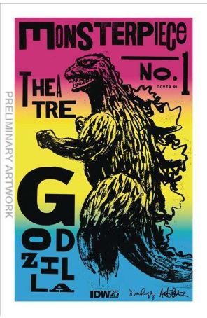 Godzilla's Monsterpiece Theatre 1C published by IDW with cover art by Jim Rugg