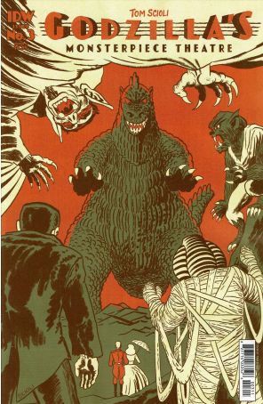Godzilla's Monsterpiece Theatre 3A published by IDW with cover art by Tom Scioli