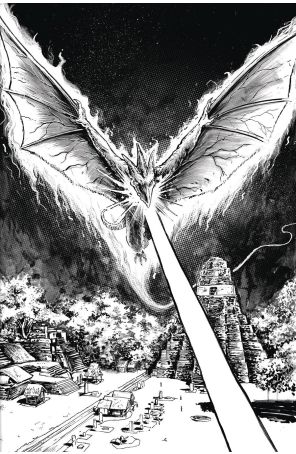 Godzilla: Here There Be Dragons II: Sons of Giants 4C published by IDW with cover art by Gavin Smith