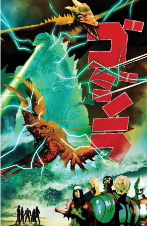Godzilla: Kai-Sei Era 9C published by IDW with cover art by Louis De Martinis