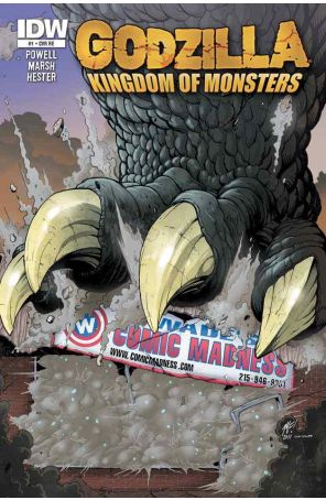 Godzilla: Kingdom of Monsters 1E (70th) published by IDW with cover art by Matt Frank