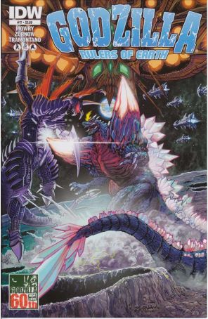 Godzilla: Rulers of Earth 17 published by IDW with cover art by Jeff Zornow