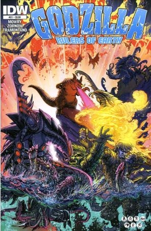 Godzilla: Rulers of Earth 21 published by IDW with cover art by Jeff Zornow
