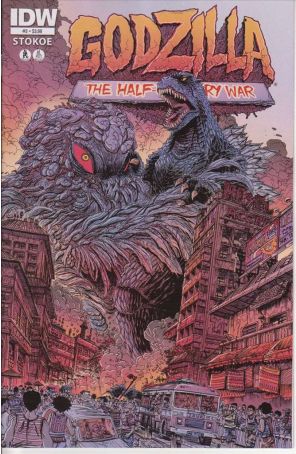 Godzilla: The Half-Century War 3 published by IDW with cover art by James Stokoe
