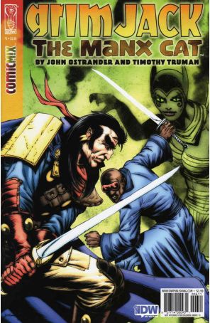 Grimjack: The Manx Cat 6 published by IDW with cover art by Timothy Truman