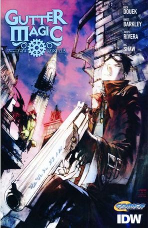 Gutter Magic 1A published by IDW with cover art by Gabriel Iumazark
