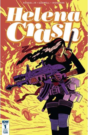 Helena Crash 1A published by IDW with cover art by Andrew MacLean