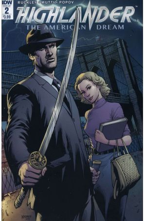 Highlander: The American Dream 2 published by IDW with cover art by Wayne Nichols